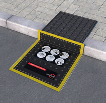 ALFOMBRA DE OBTURACIÓN MAGNÉTICA DE MEMBRANA PLEGABLE ALCANTARILLA